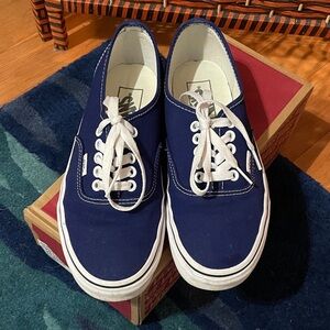 Vans Classic Blue and White Sneakers